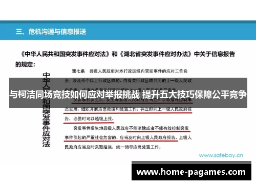 与柯洁同场竞技如何应对举报挑战 提升五大技巧保障公平竞争